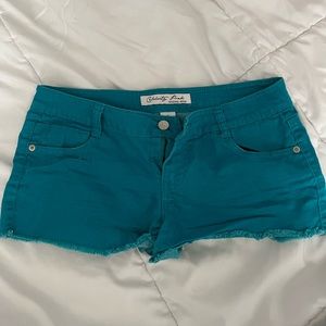 Teal shorts